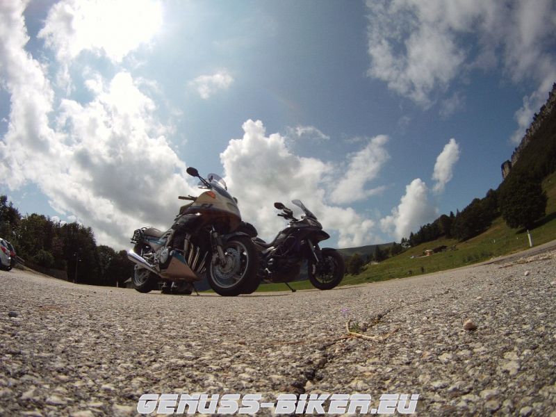 FJ1200 und Ducati Multistrada am Monte Baldo 2014 Genuss-Biker